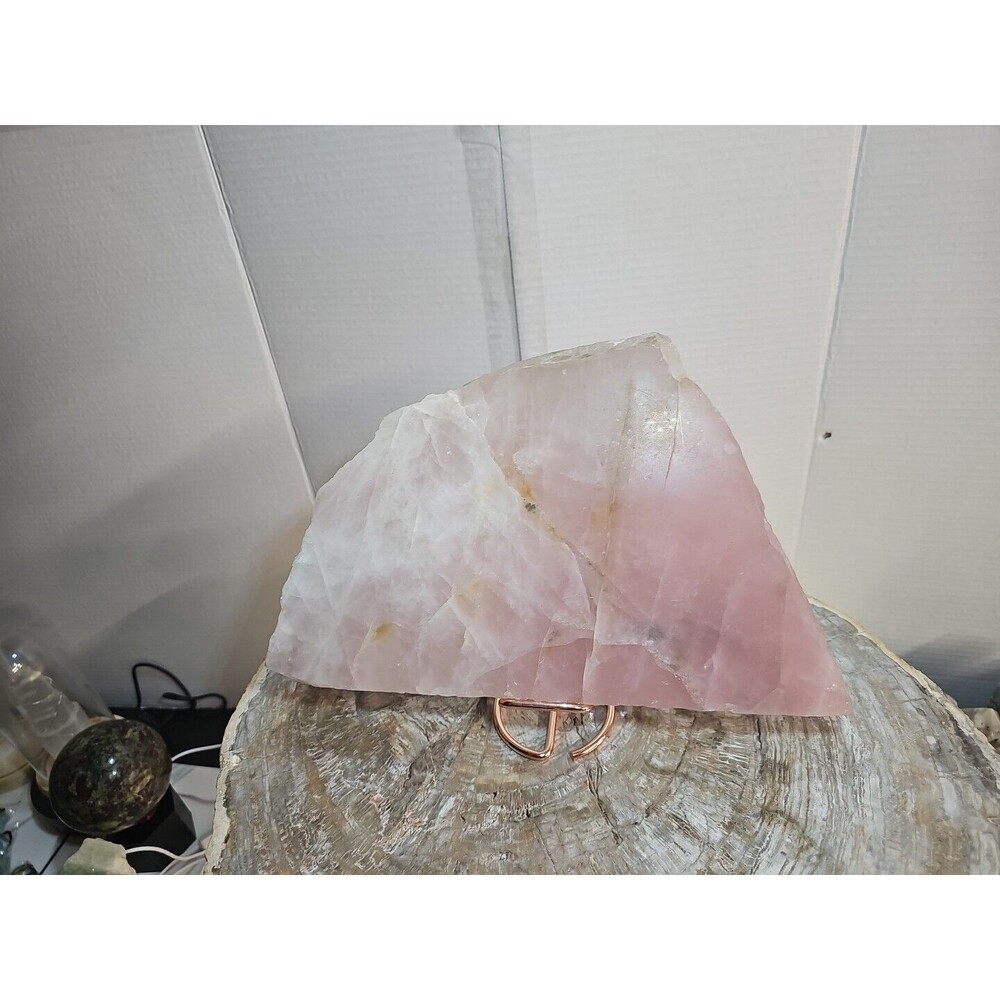 5.72LB Natural Rose Quartz Crystal Pink Crystal Stone slices Healing - Picture 8 of 12